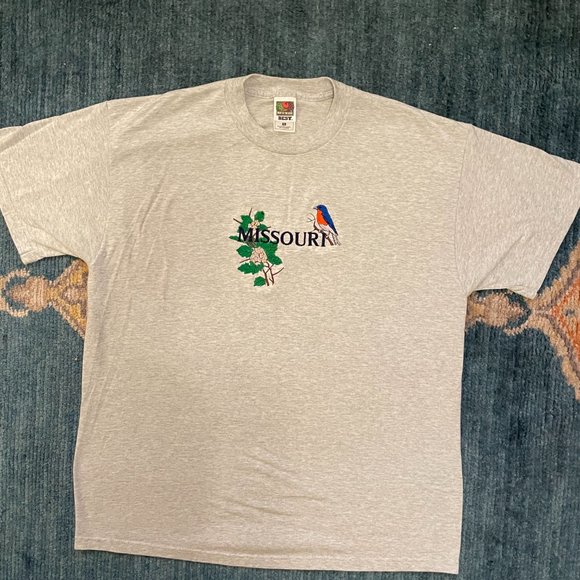 Vintage 90s Missouri State Shirt Travel Tourist Single Stitch USA Made Mens XL - Picture 3 of 4